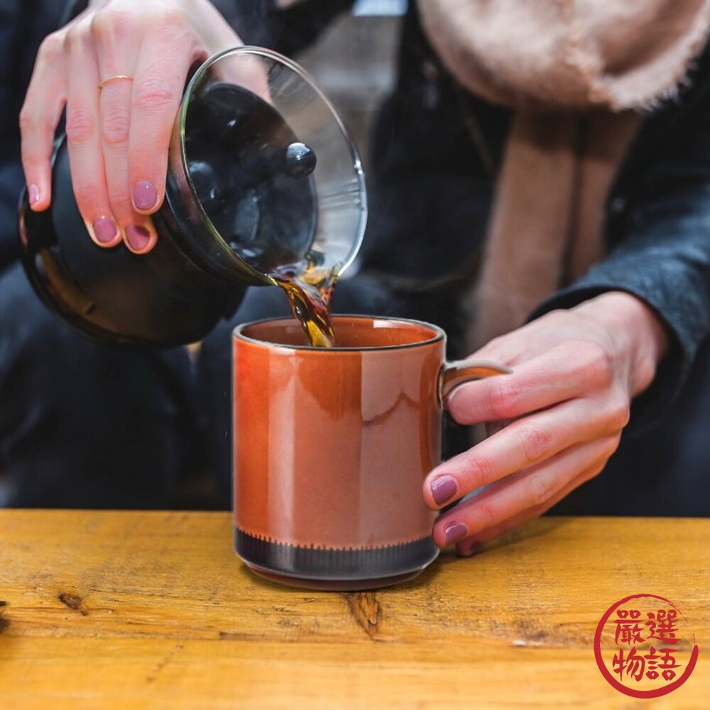 日本製 Yoto 馬克杯 美濃燒 單入盒裝 | 琥珀 300ml 茶杯 咖啡杯 牛奶杯 陶瓷杯-圖片-2