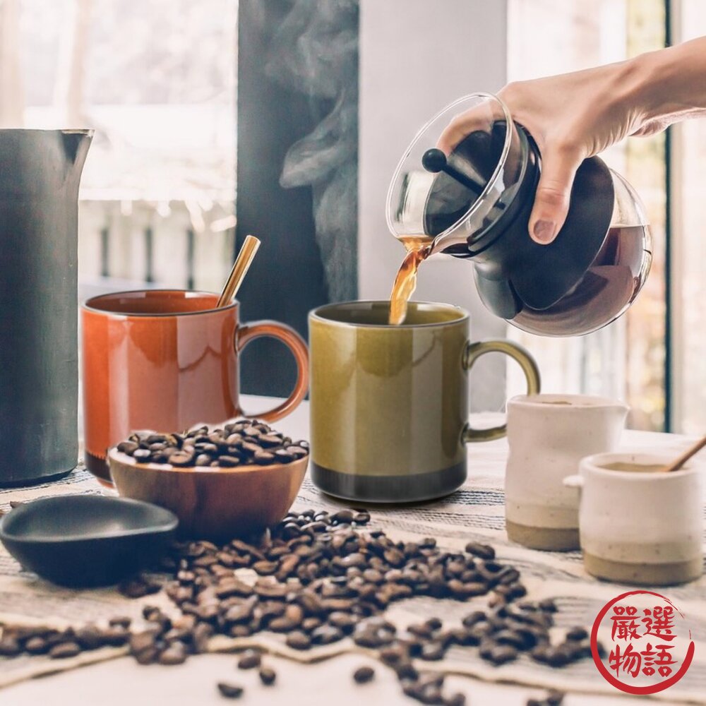 日本製Yoto馬克杯美濃燒單入盒裝|琥珀300ml茶杯咖啡杯牛奶杯陶瓷杯