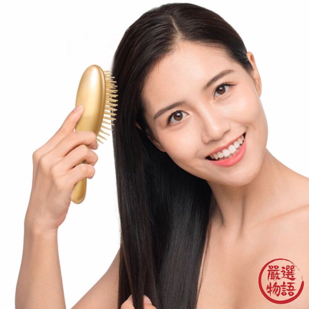 日本 IKEMOTO池本 抗靜電梳 洗髮刷 受損髮 款式齊全 亞麻油 頭皮按摩梳 山茶花 護髮梳 美髮梳 日本進口-圖片-3
