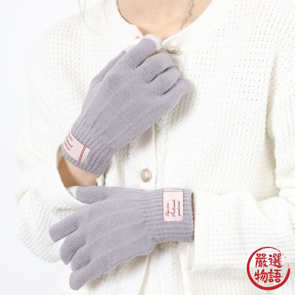 可划手機 刷毛保暖手套 男女通用 滑雪手套 防寒手套 針織手套 觸控手套 保暖手套 冬天必備 日本進口-圖片-4