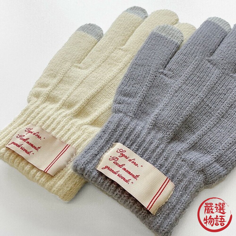 可划手機刷毛保暖手套男女通用滑雪手套防寒手套針織手套觸控手套保暖手套冬天必備日本進口