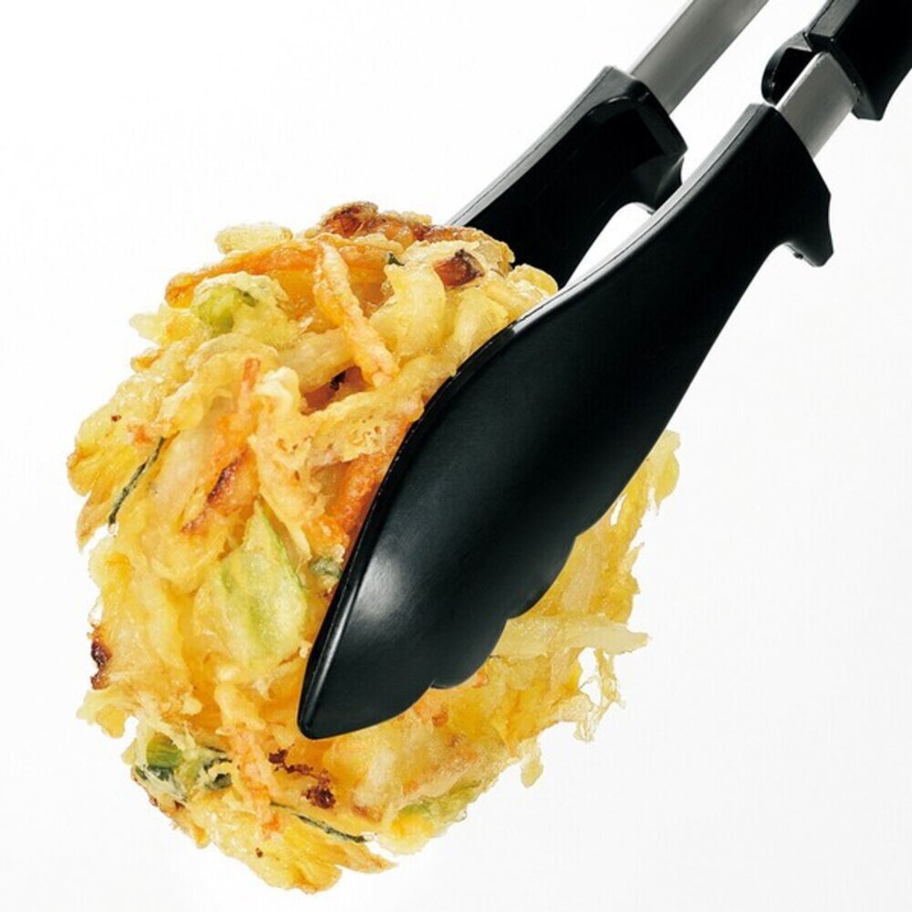 SF-020924-日本製 廚房必備小物 不鏽鋼 耐熱料理夾 下村工業 食物夾 炸物夾 多用途料理夾 烤肉夾 可站立 日本進口