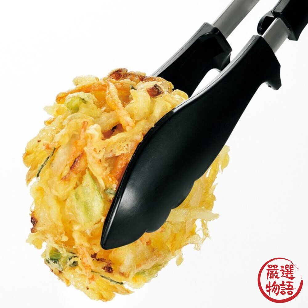 日本製 廚房必備小物 不鏽鋼 耐熱料理夾 下村工業 | 食物夾 炸物夾 多用途料理夾 烤肉夾 可站立-圖片-4