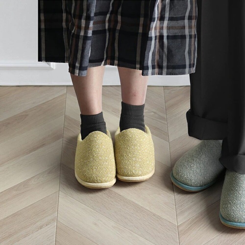 SF-020930-日本 Tehtava+ 保暖室內拖鞋 記憶海綿鞋墊 厚底拖鞋 保暖室內鞋 居家拖鞋 冬天拖鞋 針織拖鞋 日本進口