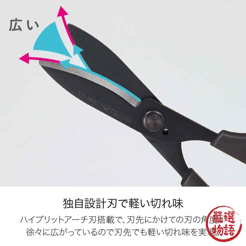 日本Kokuyo 多功能不鏽鋼剪刀 萬用剪刀 家用剪刀 | 園藝剪 垃圾分類剪刀 修枝剪 紙箱剪 廚房工具-圖片-8