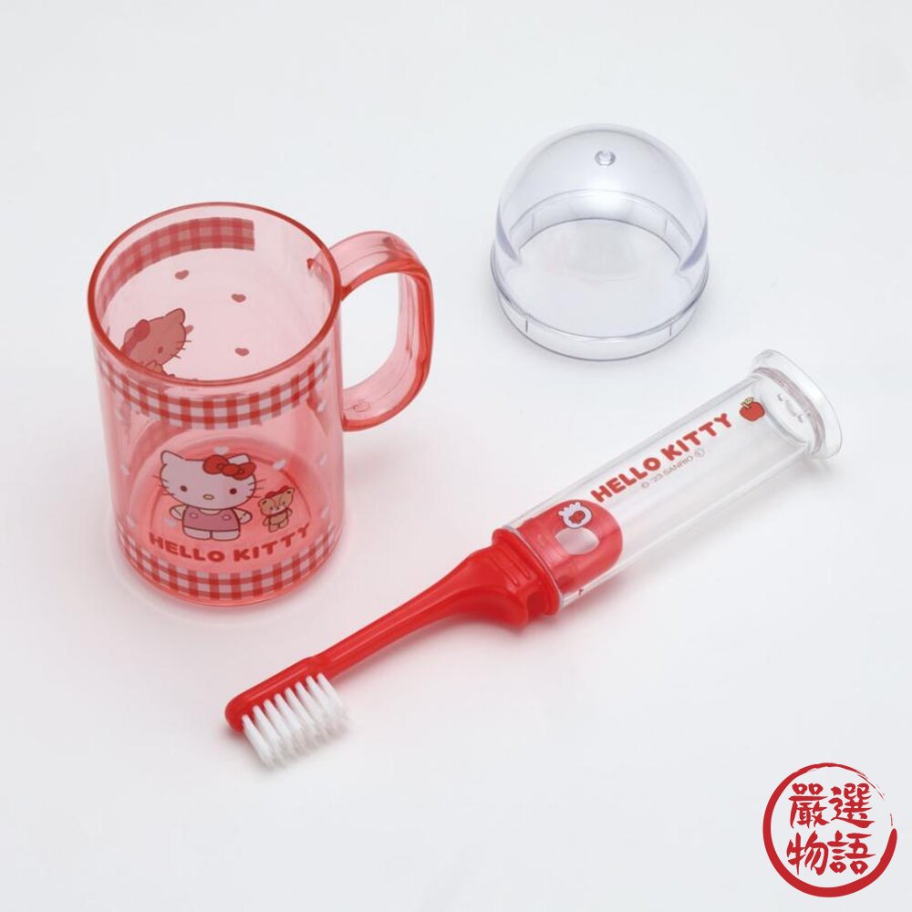 日本 Skater旅行攜帶牙刷 兒童牙刷 | 便攜式牙刷附漱口杯 上學牙刷 皮卡丘 庫洛米 開學用品 日本進口-圖片-1