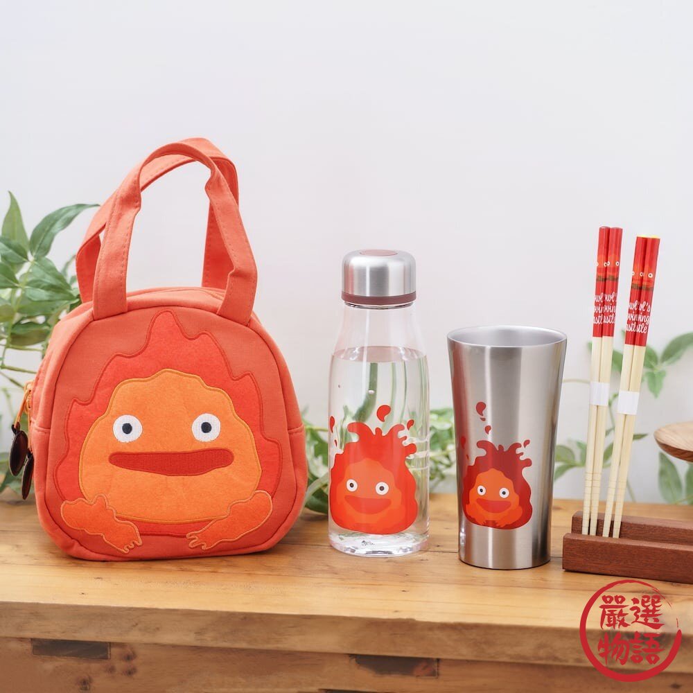 日本 卡西法 兒童便當袋 便當袋 手提袋 造型提袋 霍爾的移動城堡 提袋 萬用手提袋 刺繡包 日本進口-圖片-1