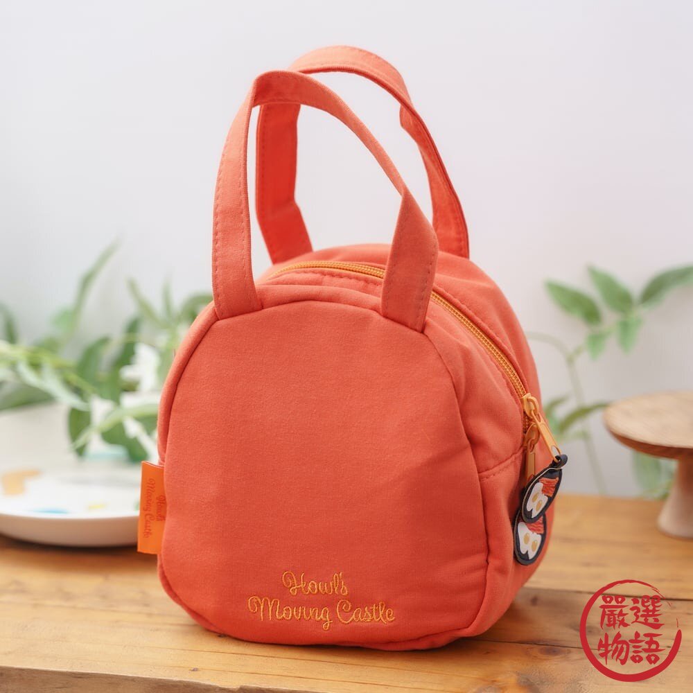 日本 卡西法 兒童便當袋 便當袋 手提袋 造型提袋 霍爾的移動城堡 提袋 萬用手提袋 刺繡包 日本進口-圖片-2