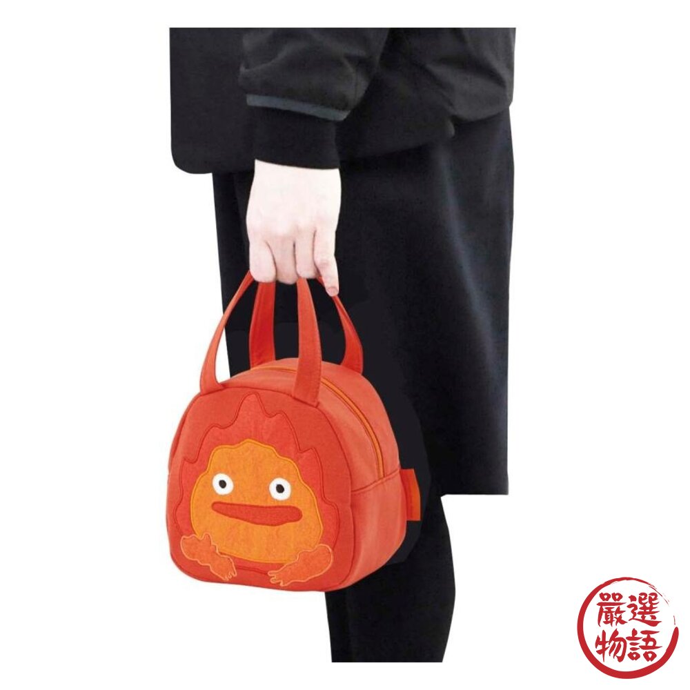 日本 卡西法 兒童便當袋 便當袋 手提袋 造型提袋 霍爾的移動城堡 提袋 萬用手提袋 刺繡包 日本進口-圖片-4