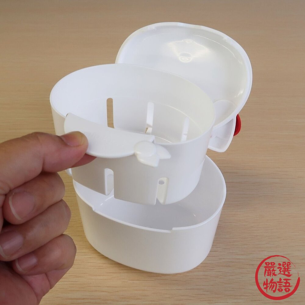 日本製 限定款 Hello Kitty 牙齒矯正維持器專用清洗盒|假牙 維持器 浸泡盒 收納盒 清洗盒 日本進口-圖片-5