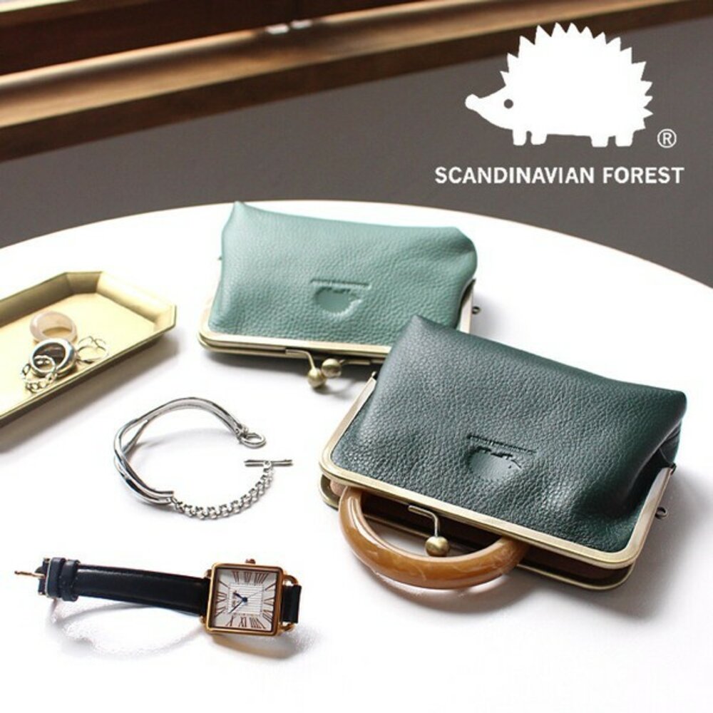 SF-020976-現貨 日系質感配件 北歐小刺蝟 真皮口金包 零錢包 女生錢包 口金包 小零錢包 真皮零錢包 收納包 小化妝包 日本進口