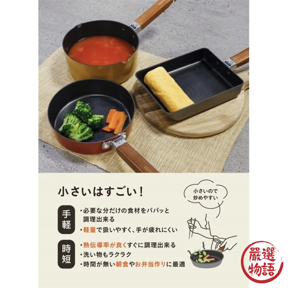 日本 copan IH爐平底煎鍋/煮鍋 小套房必備 | CB JAPAN 平底鍋 早餐煎鍋 牛奶鍋 不沾鍋 日本進口-圖片-1