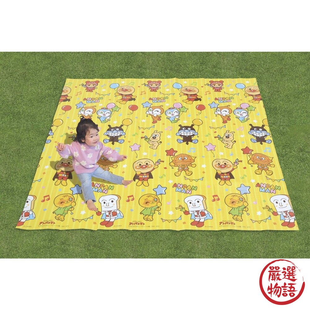 現貨 吉伊卡哇 麵包超人 超人氣野餐墊 附收納袋 180cm 4~5人用 遊戲墊 露營 賞櫻 野餐 日本進口-圖片-8