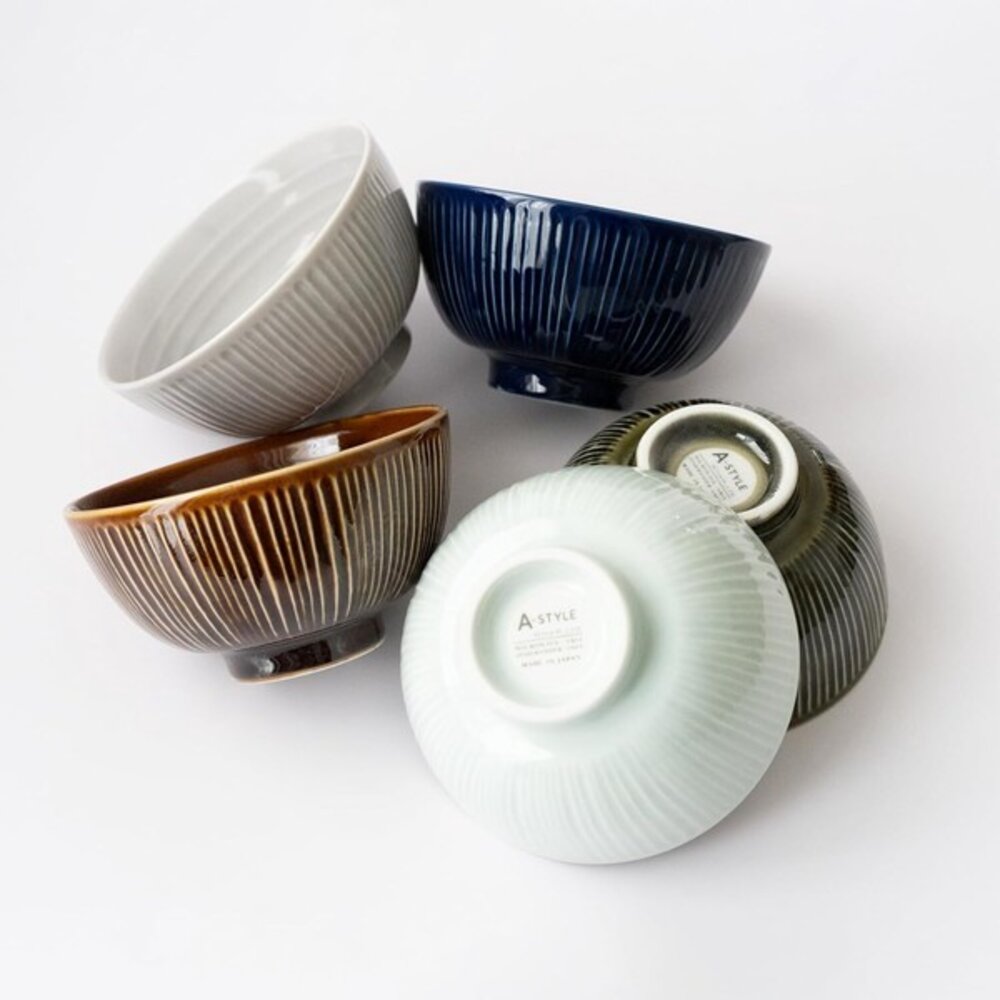 SF-021037-日本 陶瓷家用飯碗 手工刻紋 Aito製作所 美濃燒 陶瓷飯碗 | 小碗 飯碗 湯碗 日本碗 夫妻碗 對碗