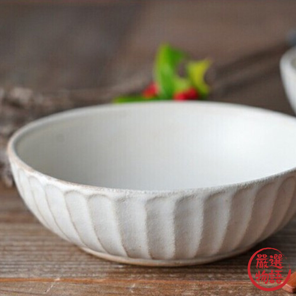日本製 kinari 益子燒 寬口碗 7吋 5吋 淺碗 湯碗 麵碗 碗 燉菜 義大利麵 陶瓷碗-圖片-3