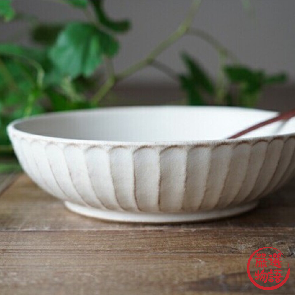 日本製 kinari 益子燒 寬口碗 7吋 5吋 淺碗 湯碗 麵碗 碗 燉菜 義大利麵 陶瓷碗-圖片-5