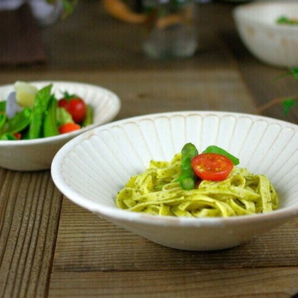 SF-021046-日本製 kinari 益子燒 牽牛花碗 沙拉碗 義大利麵 燉菜 陶瓷盤 小菜盤 碗盤 日式餐具