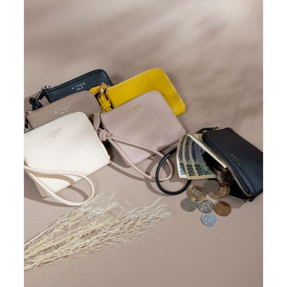 SF-021070-日本 ALTROSE 新色荔枝皮 簡約手拿短夾 皮夾 | 女短夾 零錢包 皮包 手拿包 零錢包 L型拉鍊 日本進口