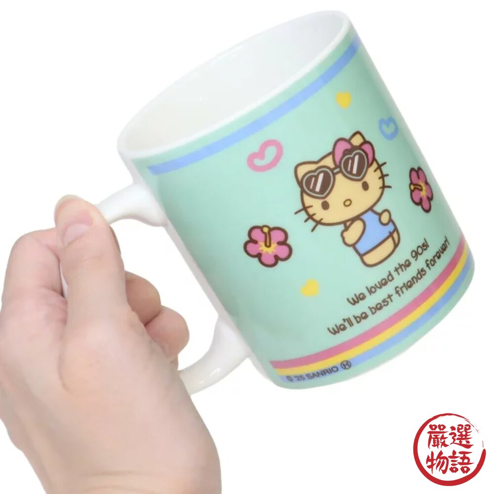 日燒Hello Kitty 馬克杯 兩色可選 | 烤焦 燒焦 曬黑Kitty 杯子-圖片-4
