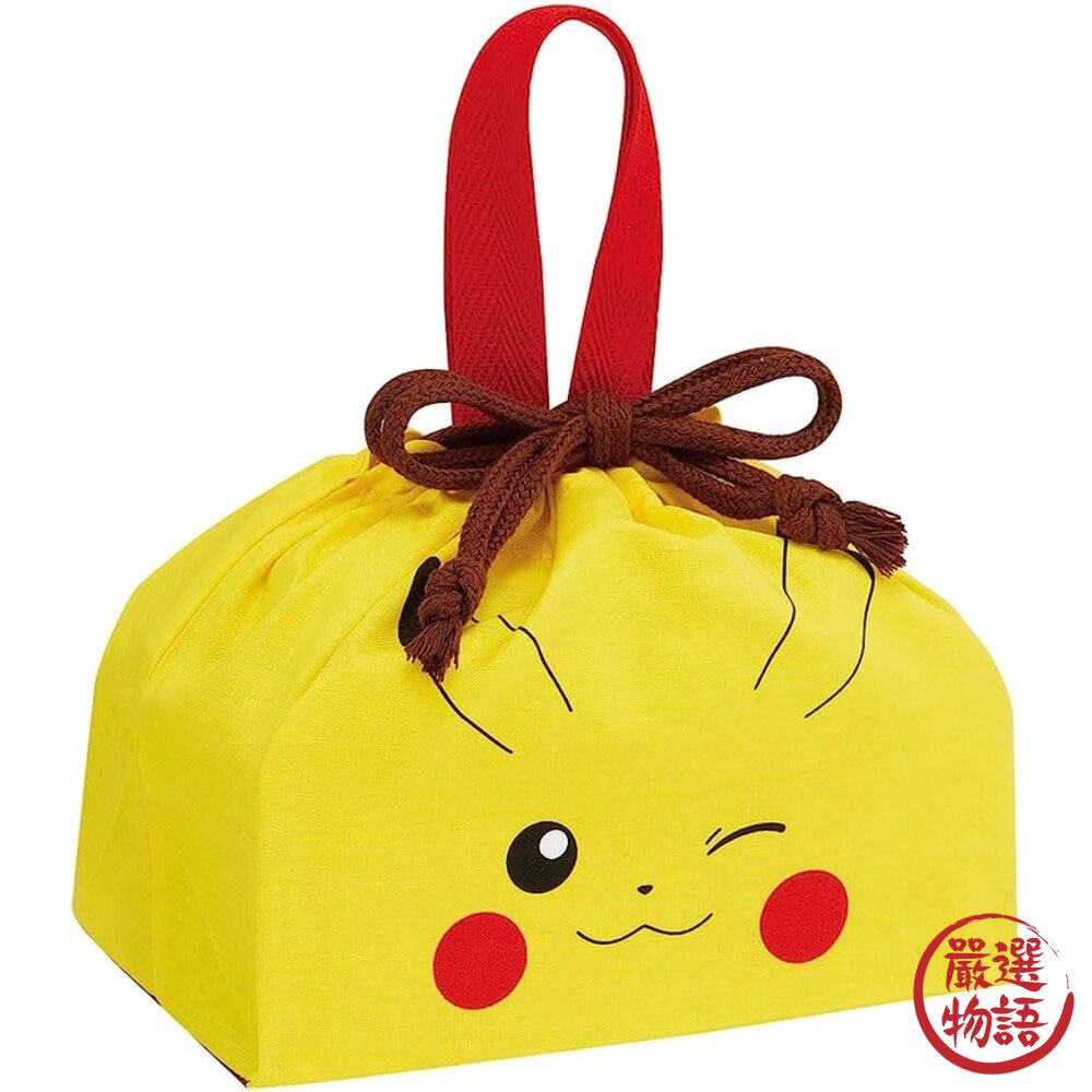 日本製 Skater 皮卡丘 手提便當袋 束口袋 兒童便當袋｜兒童餐袋 便當袋 收納包 袋子 收納袋 封面照片