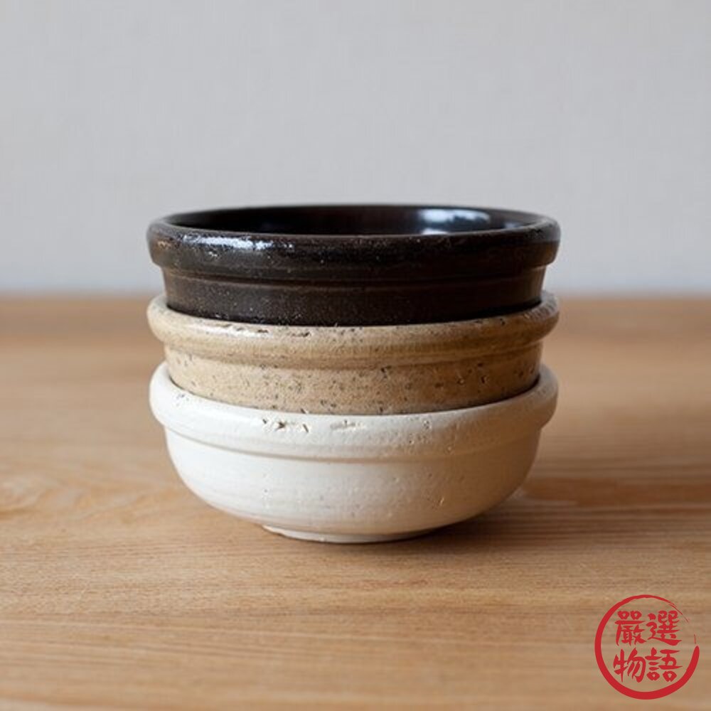 日本製萬古燒 餐碗 飯碗 粗陶 五色 4th Market|小鉢 耐熱陶瓷 小碗 陶瓷碗 手作釉 日本進口-圖片-3