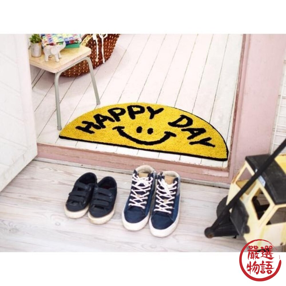 日本笑臉半圓造型地墊|腳踏墊 TOMO 絨毛地墊 居家生活 擺飾 地毯 造型地墊 廚房地墊 浴廁地墊-圖片-3