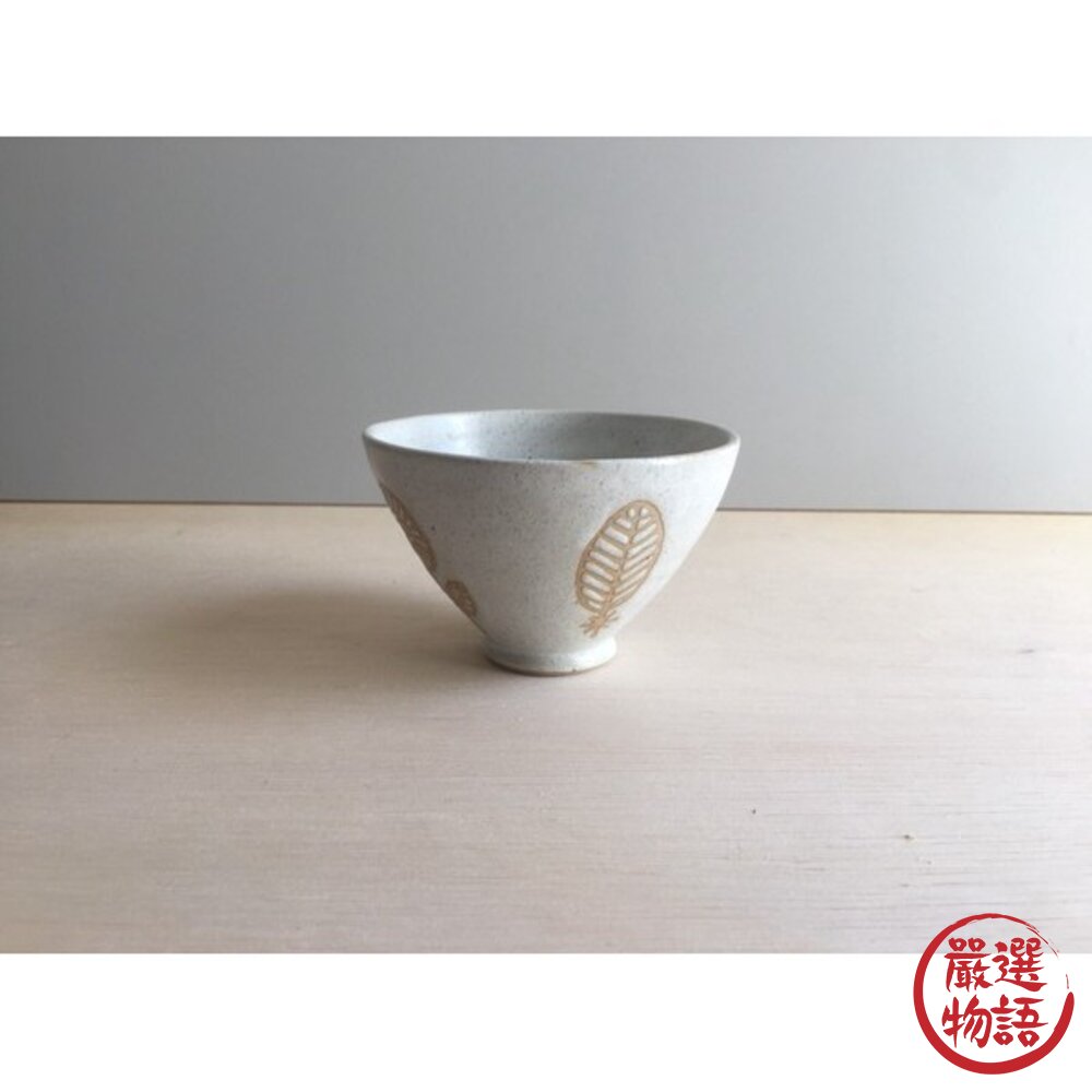 日本製HANAtoHA花朵圖案陶瓷碗 10.5cm 白色 青色|餐碗 飯碗 職人手作日式餐具 碗盤器皿 日本進口-圖片-2