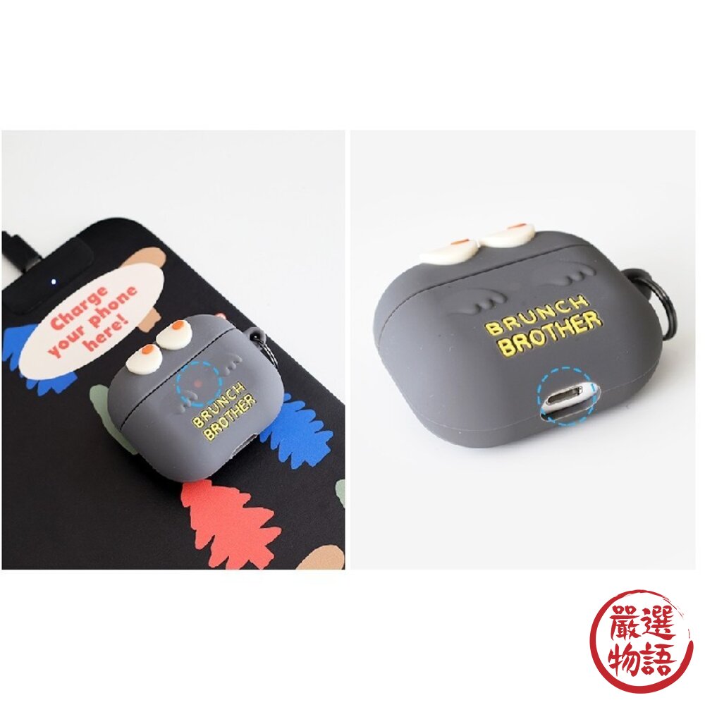 韓國文創Romane AirPods保護套 | 耳機保護套 耳機殼 藍芽耳機保護殼 幽靈系列 共6色-圖片-1