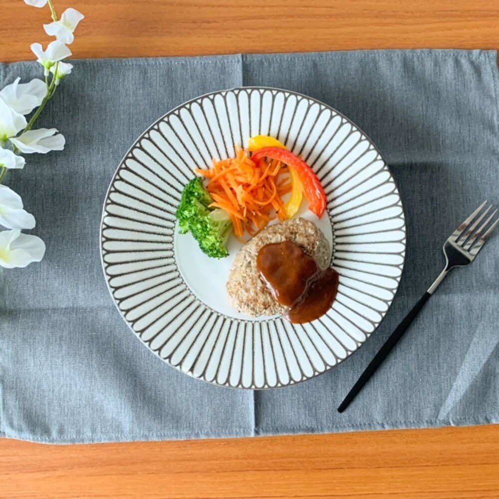 SF-021314-Stylish Glow 日本製 美濃燒 日式餐具 水果盤 義大利麵盤 沙拉盤 餐碗 光彩花皿 陶瓷盤 日本進口