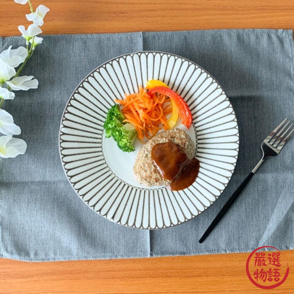 StylishGlow日本製美濃燒日式餐具水果盤義大利麵盤沙拉盤餐碗光彩花皿陶瓷盤日本進口