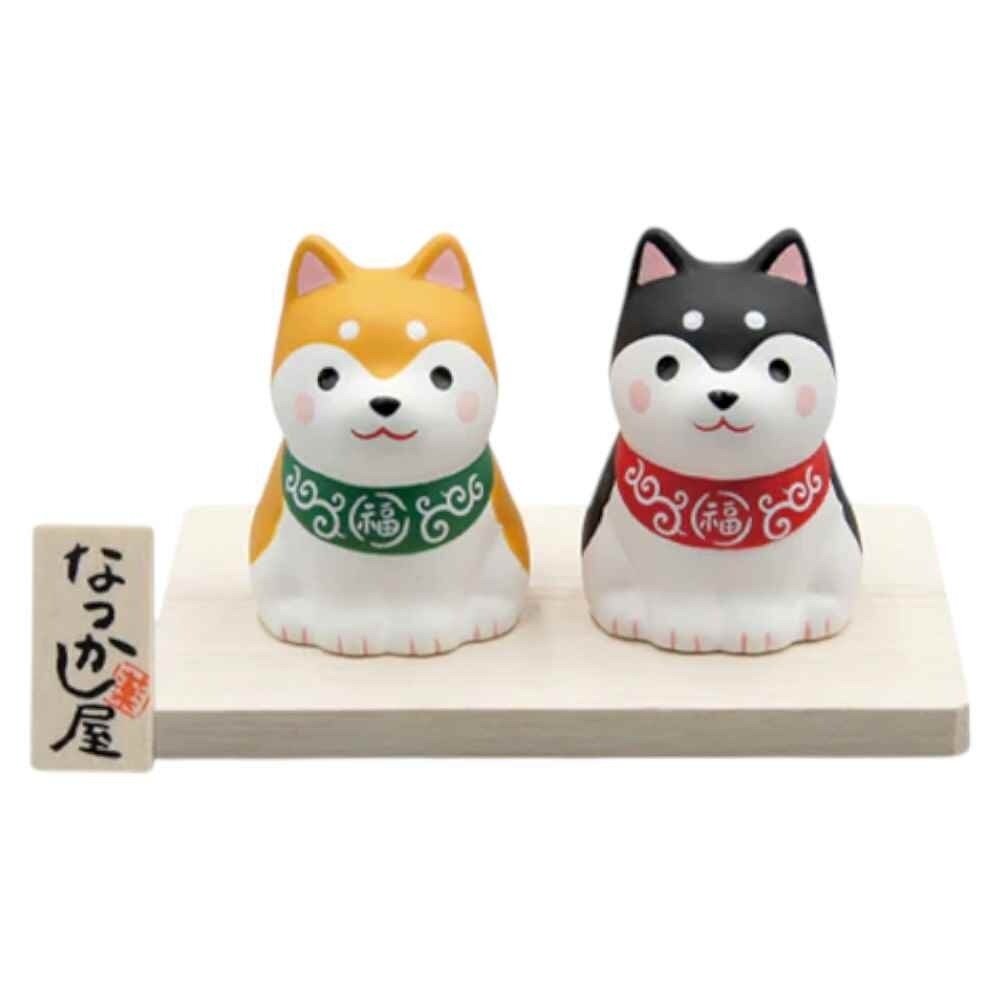 SF-021333-日本藥師窯 招柴進寶 柴犬陶瓷擺飾 底部籤詩 福柴 可愛柴犬 | 開運擺飾 新年擺飾 辦公 桌面擺飾 柴犬