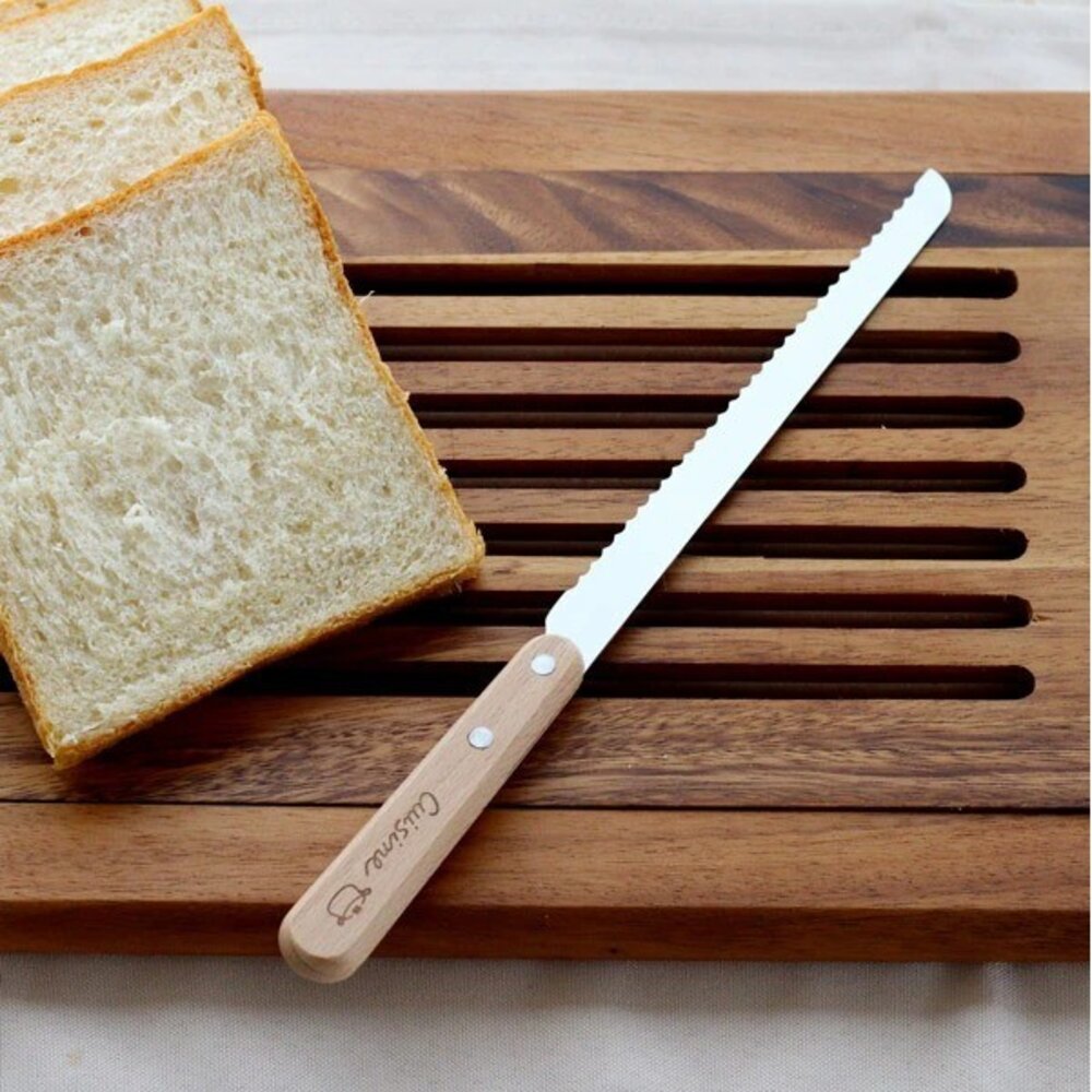 SF-021336-SALUS 佐藤金屬 Cuisine 木柄系列 | 日本燕三條 餐具 廚房餐具 麵包刀 打蛋器 削皮刀