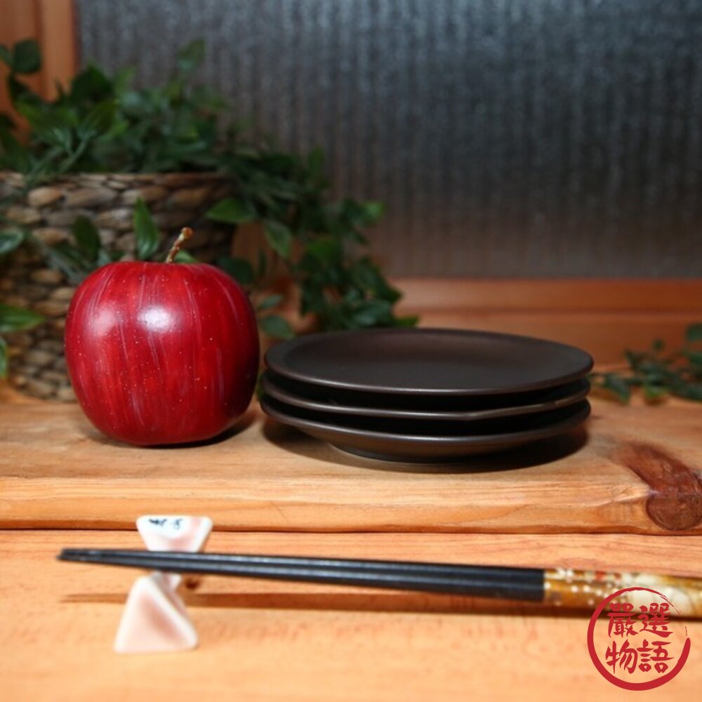 麥山窯日本赤繪花盤 手作陶瓷餐盤 13.7cm | 蛋糕盤 水果盤 糖果盤 圓盤 小菜盤 日本盤子-圖片-8