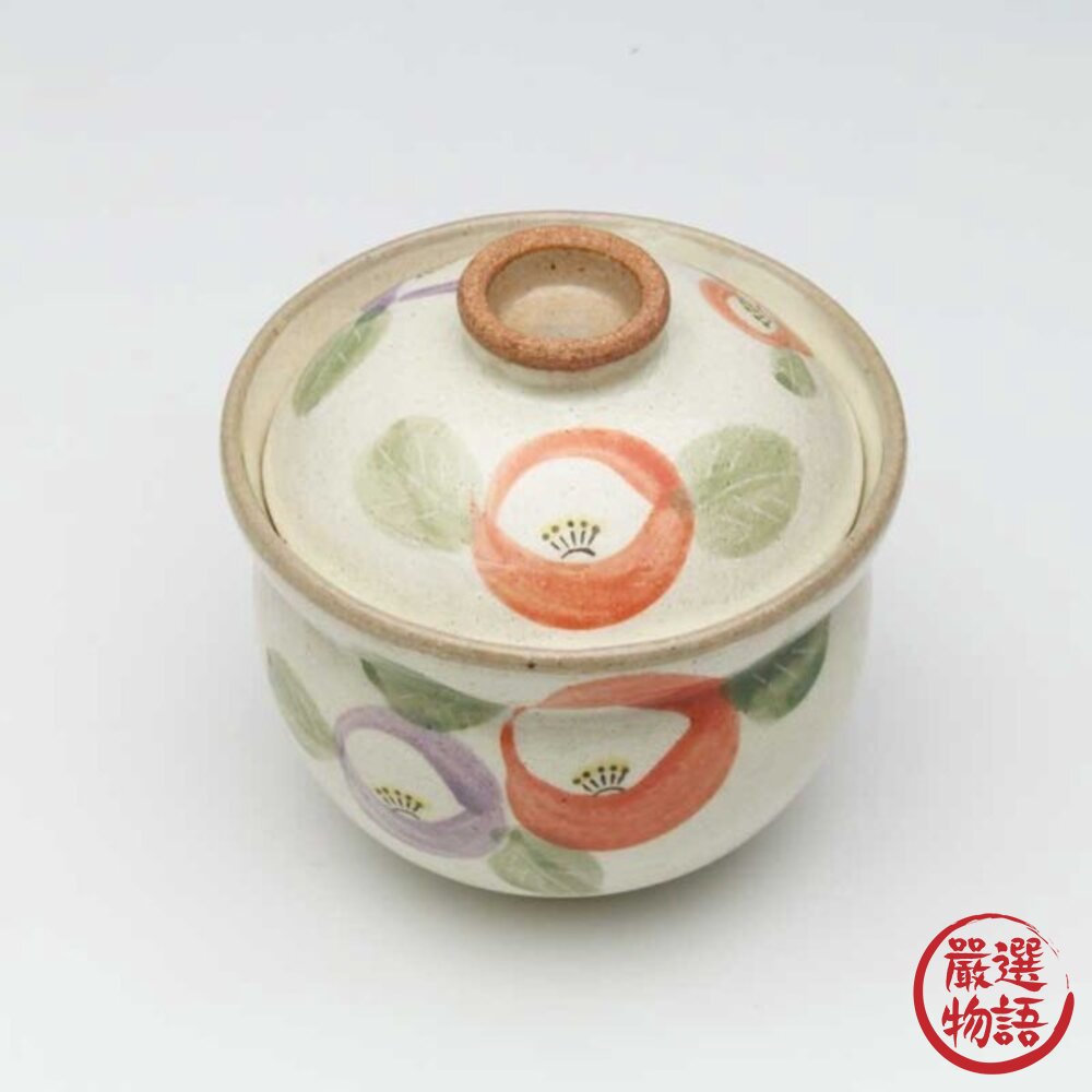 日本製紅色陶瓷過年吉祥蓋碗 碗 蒸蛋碗 甜點碗 | 茶碗蒸 日本碗 帶蓋碗 湯盅 湯碗 燕窩碗-圖片-6