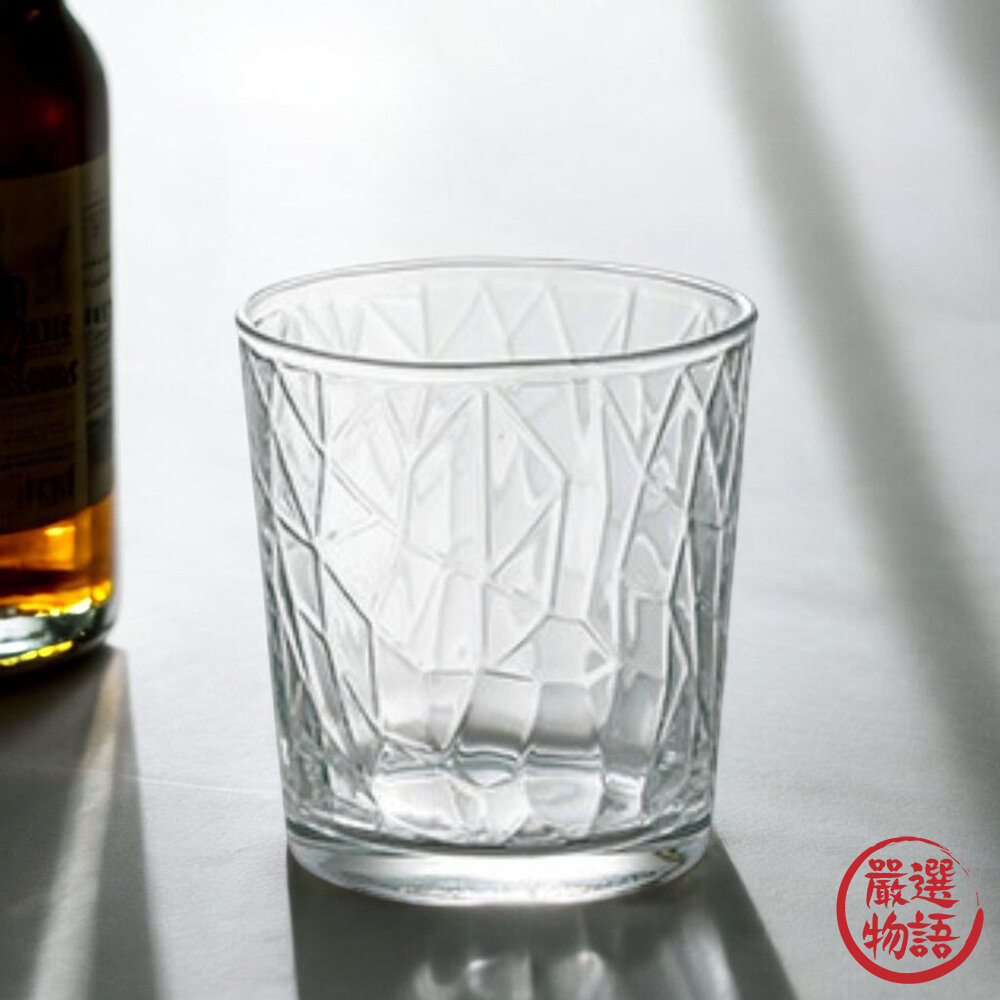 日本 鑽石雕刻玻璃杯 220ml 威士忌 冰酒杯 水杯 | 咖啡杯 烈酒杯 調酒杯 玻璃杯 啤酒杯-圖片-2