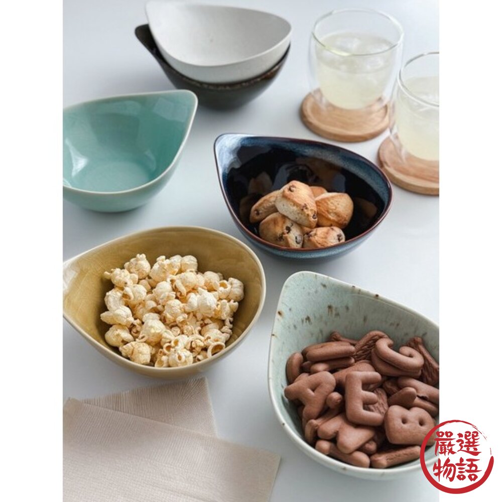 日本 六色 水滴碗 美濃燒 關東煮 日式風格 小菜碗 | 湯碗 飯碗 日本製碗 碗 甜點碗 帶柄碗 煮物缽-圖片-4