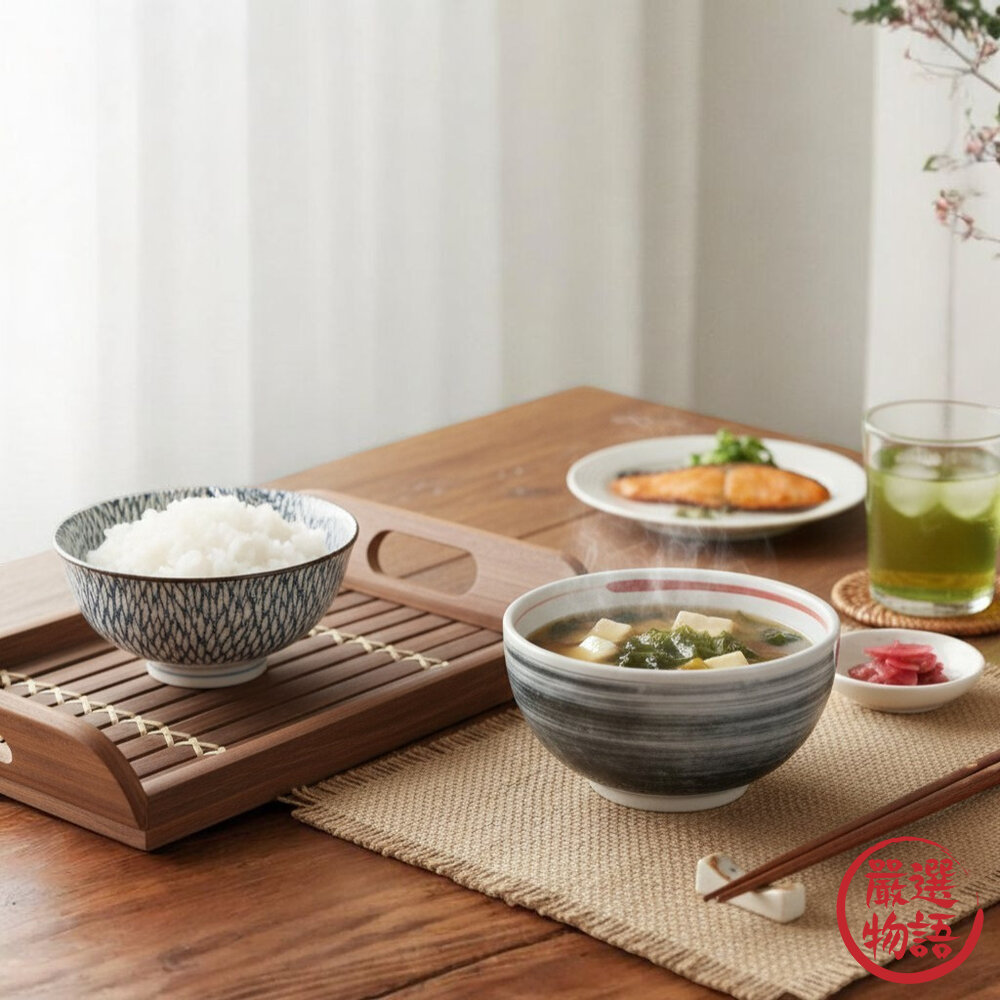 日本製 美濃燒 飯碗 十草碗 釉面漸層碗 昭和製陶碗 | 拉麵碗 湯碗 餐碗 陶瓷碗 家用碗 日系碗-圖片-1