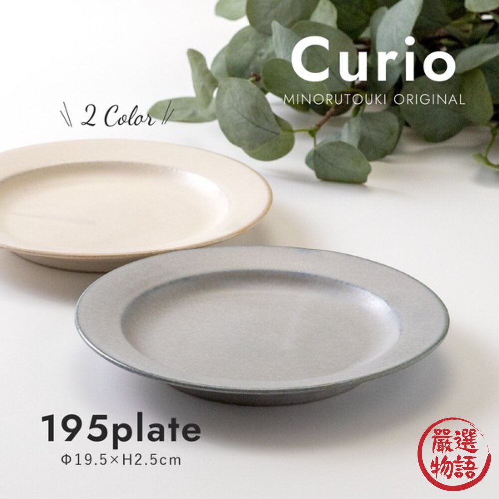 現貨 日本製 餐盤 美濃燒 CURIO 霧面藍灰 米白 深盤 深碗 甜點盤 圓盤 湯碗 咖哩盤 陶瓷盤 霧面盤 日本進口 封面照片