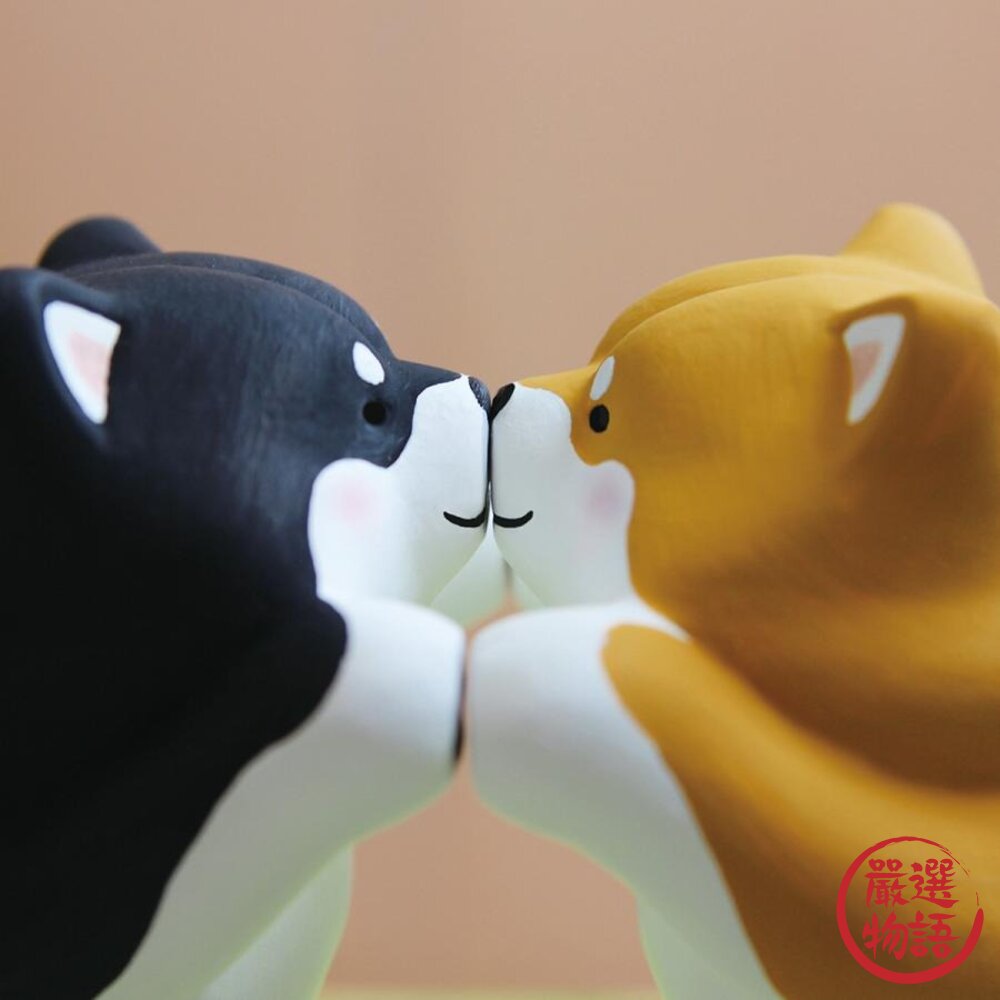 日本 趴趴柴犬 陶瓷公仔 柴柴 犬 狗狗公仔 | 禮物 黑柴 赤柴 擺飾 裝飾 公仔 迷你公仔 辦公小物 日本進口-圖片-4