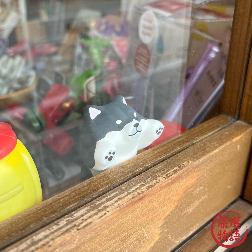日本趴趴柴犬陶瓷公仔柴柴犬狗狗公仔|禮物黑柴赤柴擺飾裝飾公仔迷你公仔辦公小物日本進口