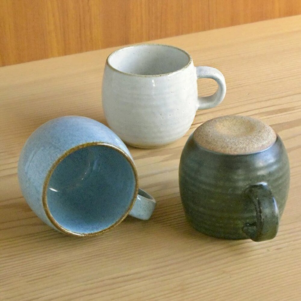 SF-021536-日本製美濃燒 胖胖杯 圓球馬克杯 320ml | 茶杯 咖啡杯 水杯 手工杯子 馬克杯 日本進口