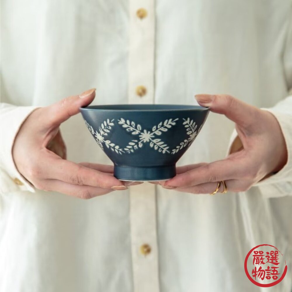 日本製 波佐見燒 飯碗 BISQUE 綾葉 | 高台碗 夫妻碗 對碗 陶瓷碗 結婚禮物-圖片-6