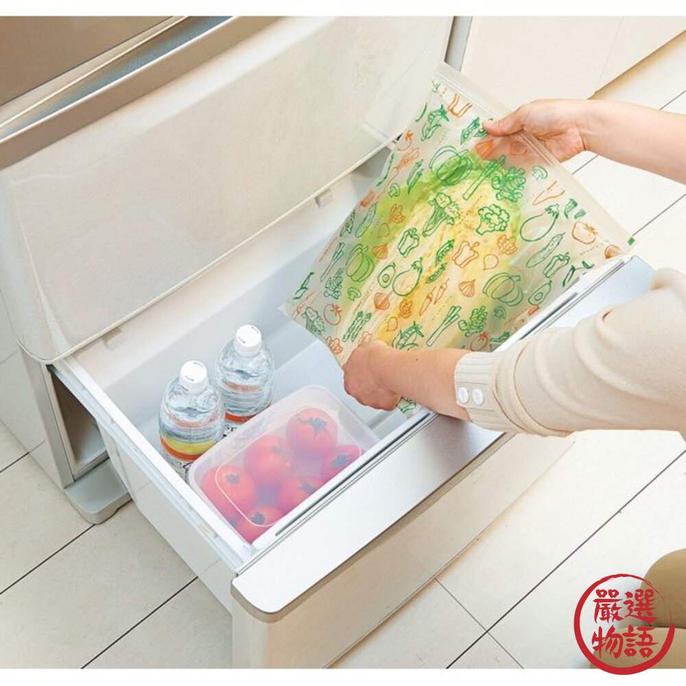 日本製 COGIT 米糠蔬果保鮮袋 8入 | 夾鏈袋 保鮮袋 水果保鮮袋 長效保鮮 可重複使用 密封袋 日本進口-圖片-9