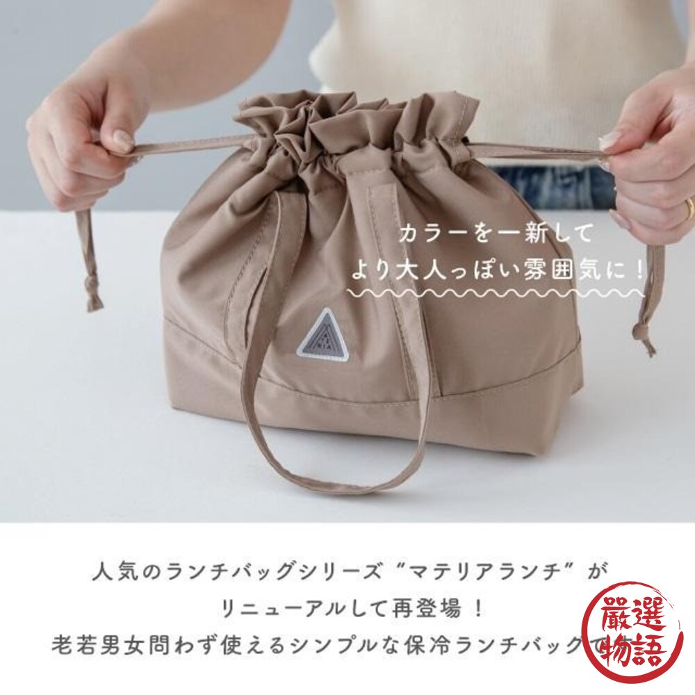 日本BISQUE 束口保冷保溫餐袋兩種尺寸 | 保溫提袋 保冷購物袋 兒童餐袋 保溫袋 媽媽包 便當袋日本 日本進口-圖片-6