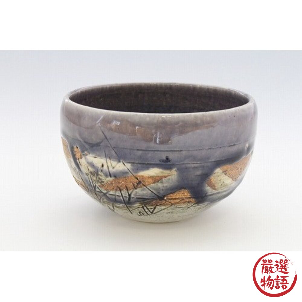 日本製美濃燒線條雕刻抹茶碗 | 日式飯碗 陶瓷碗 和風餐具 茶碗 湯碗 日本餐具-圖片-3