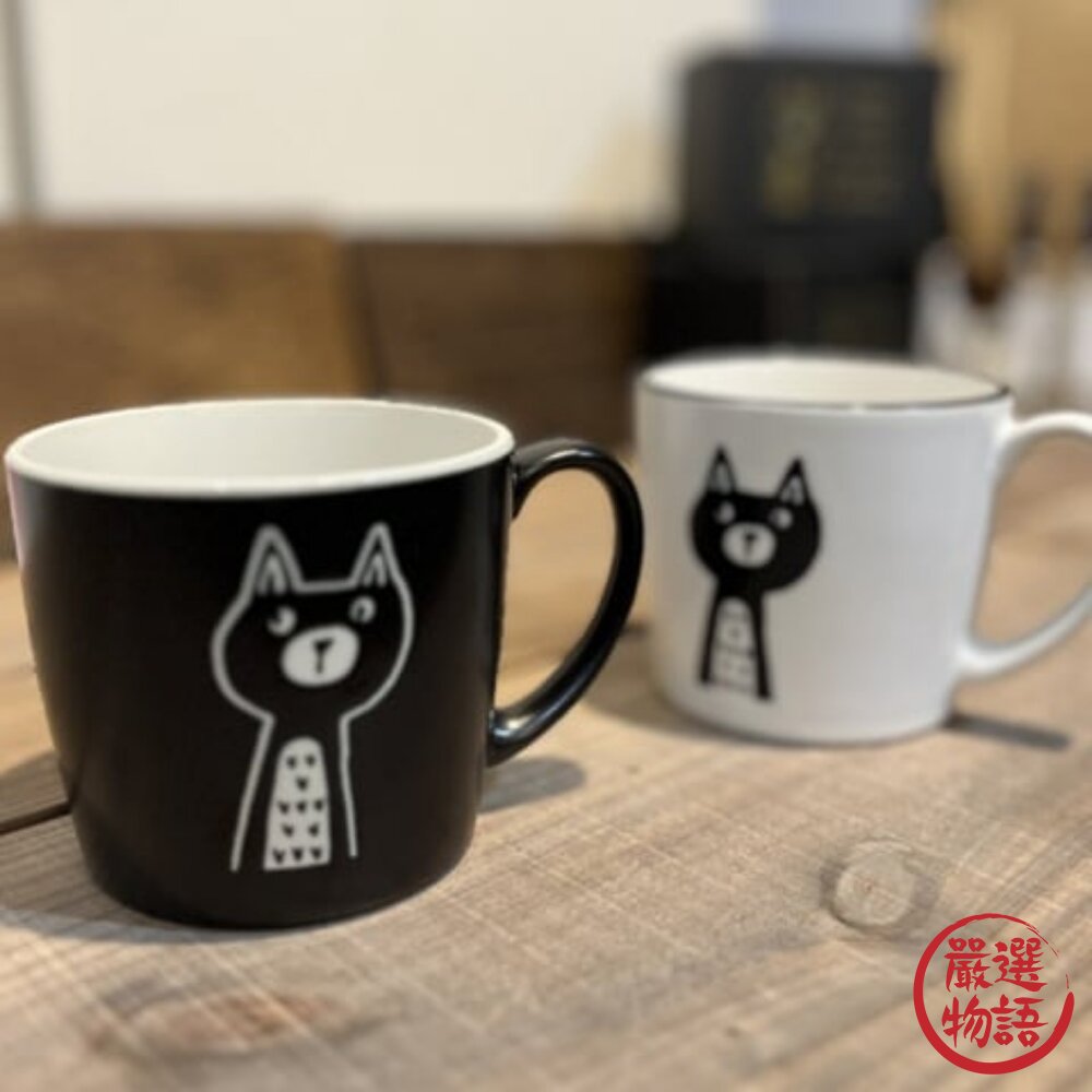 日本製美濃燒 310ml 貓咪馬克杯 霧面質感 | 杯子 咖啡杯 水杯 茶杯 日本製杯子 貓咪杯子 日本進口-圖片-1