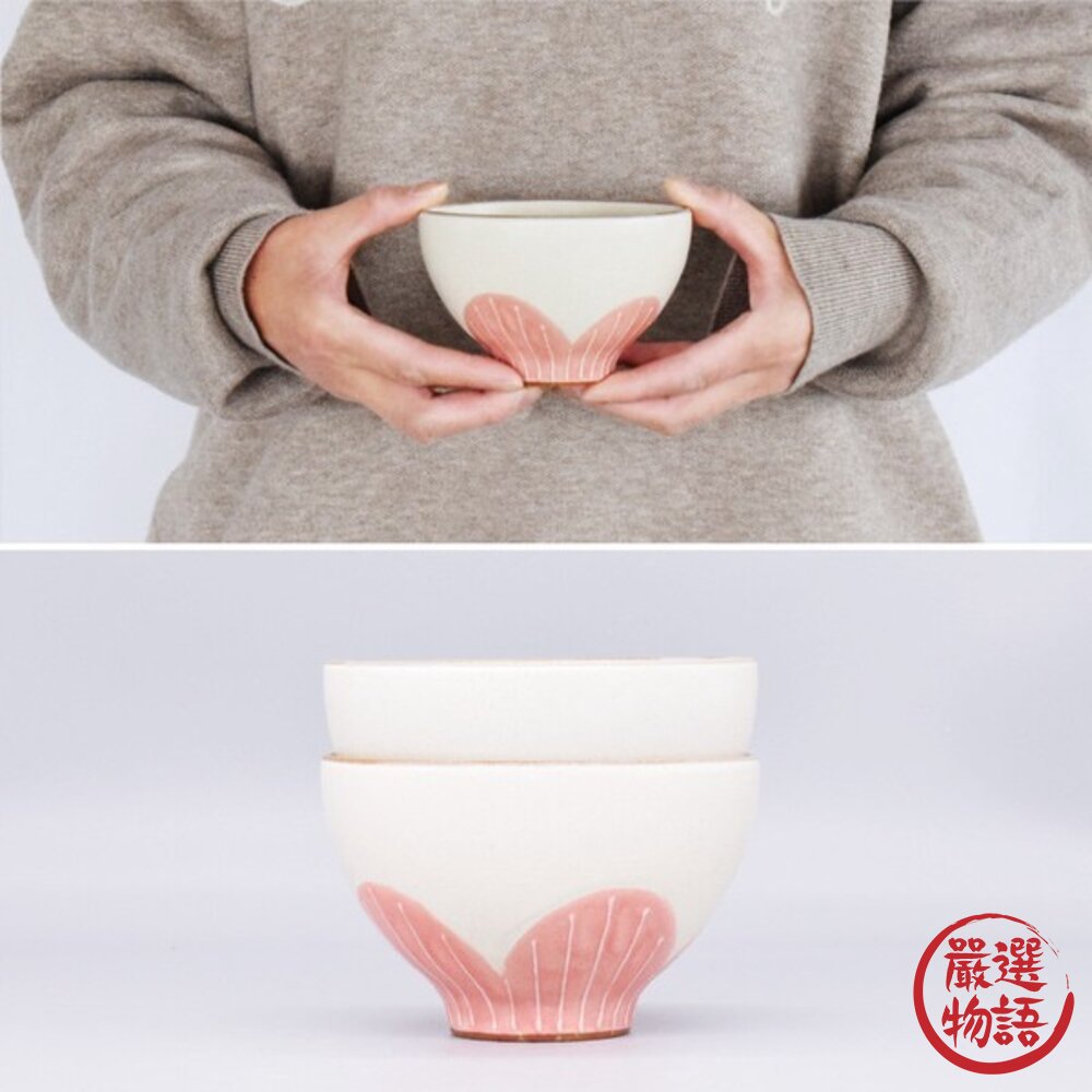 日本製 美濃燒 HUWARI 夫妻碗 棉花碗 湯碗 飯碗 | 花朵碗 可愛的碗 職人手繪 日本飯碗 新婚送禮-圖片-7