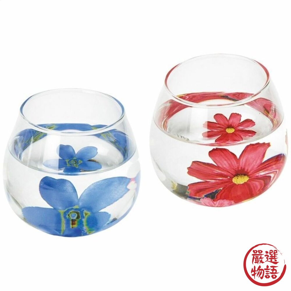 日本製日式浮花玻璃對杯禮盒 320ml | 輕量 飲料杯 玻璃水杯 對杯 造型杯子 入厝禮盒 拍照道具 日本進口-圖片-4