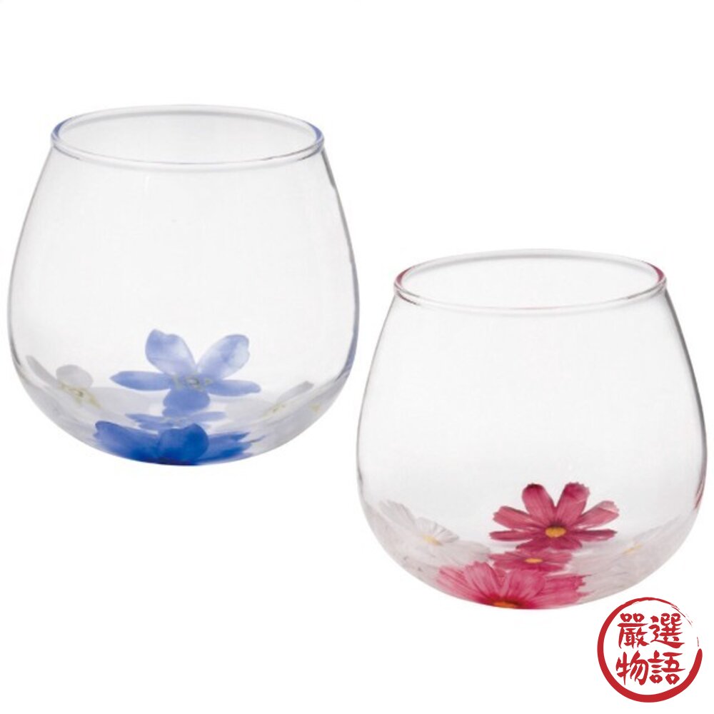 日本製日式浮花玻璃對杯禮盒 320ml | 輕量 飲料杯 玻璃水杯 對杯 造型杯子 入厝禮盒 拍照道具 日本進口-圖片-5