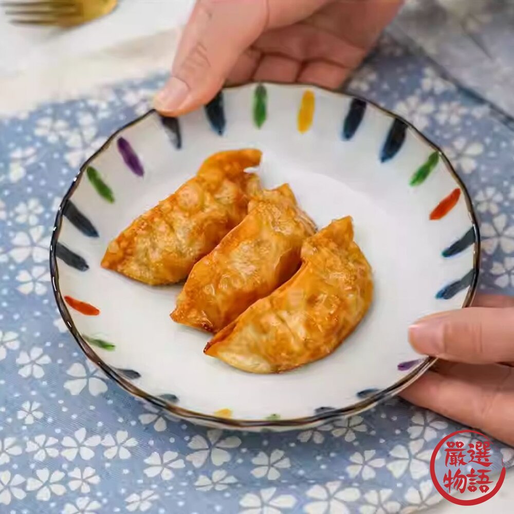 日本 美濃燒 吾山窯 彩十草 梅花 吉祥紋5吋盤 | 宮廷 中國風 圓盤 分菜盤 點心盤 甜點碗 吉祥紋 日本進口-圖片-4